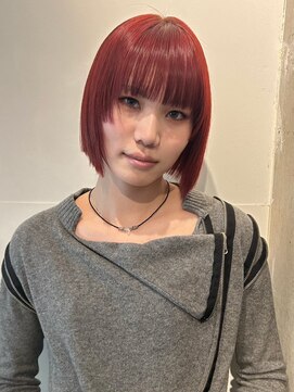 ゼストカロン(ZEST Kalon) チェリーレッド×顎ラインボブ