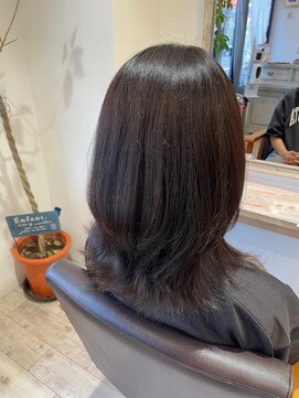 サロン ド マゼンタ(Salon de Magenta) 韓国風ミディアムレイヤー × アッシュブラウン