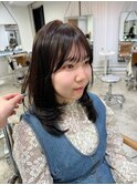 ワンカール×レイヤーカットで柔らかさのある髪に