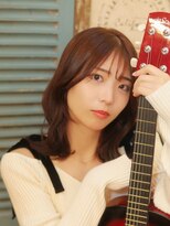 ベレッタ 枚方店(veretta.)&nbsp;ニュアンスパーマ/フェイスレイヤー/暗髪カラー/ゆるふわミディ