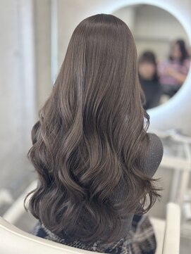 アイシー 表参道(ICY) 明るめオリーブベージュ◇ブリーチなしダブルカラー