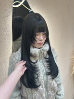 ジーナ センター北(Zina)&nbsp;顔周りレイヤー×艶髪ブルーブラック