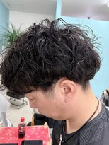 サムズヘア(Sam's hair) メンズカットツーブロックスパイラルパーマ