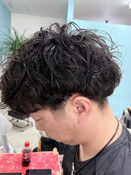 サムズヘア(Sam's hair) メンズカットツーブロックスパイラルパーマ