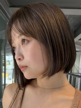ミンクスリッカ 表参道(MINX RICCa) 大人可愛いシースルーバング×小顔ナチュラルボブ