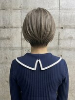 リトマス 二子玉川(litmus)&nbsp;白髪ぼかし　ショートボブ　レイヤーボブ　ボブ　二子玉川　50代