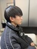 【地毛風ストレート】メンズカット＋ナチュラル縮毛矯正