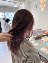 ステラ ヘア デザイン サロン(STELLA hair design salon) 暖色カラーのデザインカラー。【由比藤】