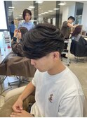 ニュアンスパーマメンズパーマメンズ毛流れパーマフェザーパーマ