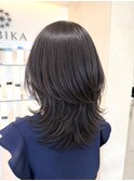 レイヤー×セミロング