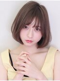 春夏くびれミディアム◎レイヤーカット/シースルーバング/小顔
