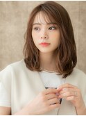 小顔韓国風レイヤーカットブリーチなし艶感ストレート20代30代W