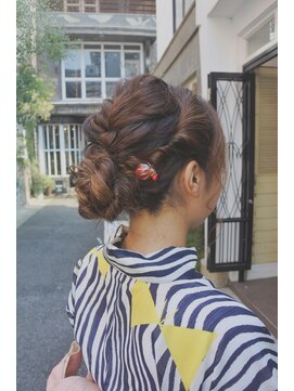 アンプレヴーアジュテ(Impre'vu ajoute) 浴衣アレンジ