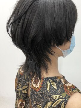 キューズ クラブ(cuz KLUB) 【cuzKLUB】ショートウルフ×ブルーブラック