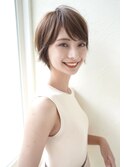 前髪 インナーグレージュ マチルダボブ ピンクベージュ ウルフ