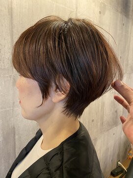 リンクス トウキョウ(LINKS TOKYO) ピンクベージュ　ミセス　ショートボブ