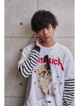 クレスト 近江八幡店(CREST) マッシュツーブロックメンズパーママッシュウルフメンズカット