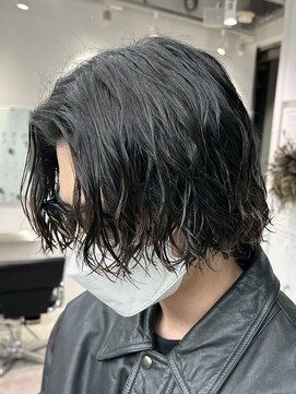 フィフス 天神大名(fifth) スパイラルパーマメンズパーマ束感刈り上げツーブロック眉毛