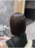斜めバング/グレージュカラー/シルキーベージュ/津田沼駅