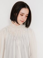 オンク 新宿(onk)&nbsp;黒髪/グレーベージュ/レイヤーロング/前髪パーマ[新宿駅]