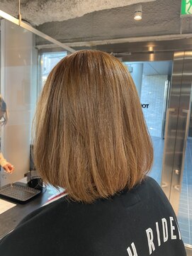 トニーアンドガイ 青山店(TONI & GUY) 【川原】キャラメルベージュ白髪ぼかしシアーカラー