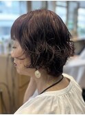 大人のショートパーマ