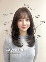 ルル 表参道(lulu.) レイヤー　ロング　小顔カット　ミディアム