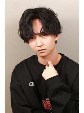 リップス 栄(LIPPS) ラフカールパーマセンターパート