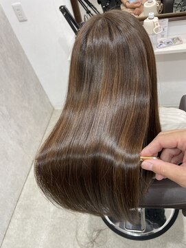 ラナ(Lana) 【Lana】艶美髪ハイライトマロンベージュ　艶髪　髪質改善カラー