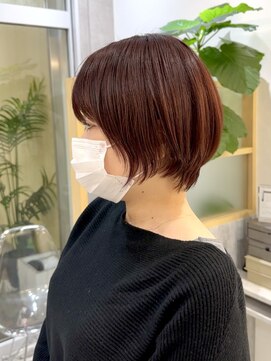 ミモザ(Mimosa) 《Mimosa》 コンパクトショート/ピンクブラウン