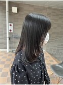 冬の美人髪◎ロングレイヤー×暗めカラーで透明感艶髪