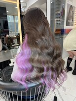 ラピス 渋谷本店(Lapis)&nbsp;【lapis渋谷　Yu-ki】エクステで作るホワイトピンクインナー