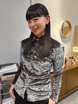 ワール(whirl.)&nbsp;モードストレートロングワイドバング20代30代40代