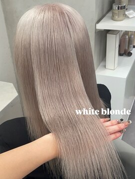 ベレーザ 渋谷(BELEZA) 16906渋谷ホワイトブロンドハッシュカットミルクティーカラー