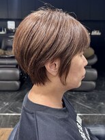 ハピネス クローバー 八木店(Happiness CLOVER)&nbsp;マッシュショート　グレージュ　白髪ぼかし　脱白髪染め