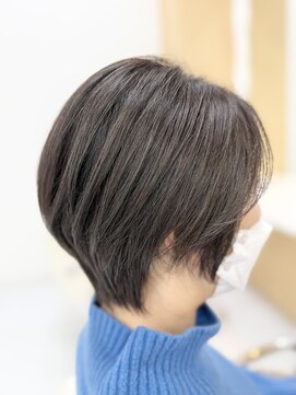 ヘアポジション 田子西店(HAIR Position) ダークトーン白髪ぼかしハイライトショート
