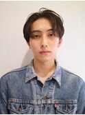 ツーブロック×ニュアンスパーマ◎色気センターパート