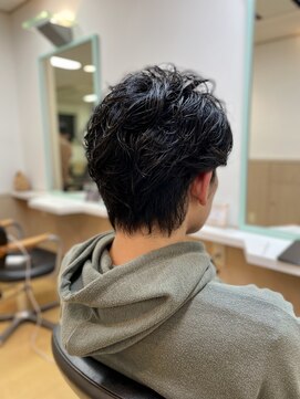 カット クラブ 大人の黒髪パーマ