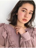 《PearL》ゆる可愛いスウィングミディアム/グレージュアッシュ