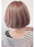 ゆるふわレイヤー♪ショートボブ☆ミルクティーxショコラcolor