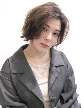 アイティー バイ アルバム 中野店(IT by ALBUM) 外ハネ無造作ボブ_エアリーミディショートパーマ_8205