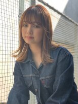 オースティン 調布アミックス(AUSTIN)&nbsp;大人かわいい前髪セシルカットココアブラウンフリンジウェーブ