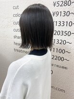 モリオ フロム ロンドン サッポロファクトリー店(morio FROM LONDON)&nbsp;【morio】札幌ボブ　黒髪ぱつっとかわいい外ハネボブ