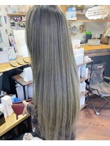 ヘアスタジオハレ(hair studio HALE)&nbsp;オレンジバイバイ！シルバーカラー☆