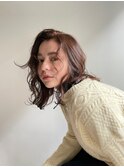 30代40代ミニウルフカットショートボブセミロング前下がりボブ