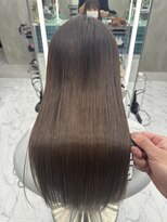 ロンドルーチェ 心斎橋(Lond luce)&nbsp;ダークアッシュ/ミディアムレイヤーカット［髪質改善/縮毛矯正］