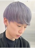 ラベンダーシルバー[新宿駅/マッシュパーマ/ウルフ]