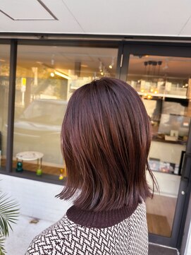 オフ(off) ラベンダーブラウン×くびれボブ