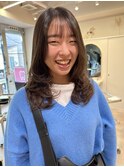 ミディアムレイヤー韓国風レイヤー/ワンホンレイヤー石川町/元町