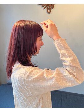 シードヘアー(Seod hair) 暖色系カラー レイヤースタイル